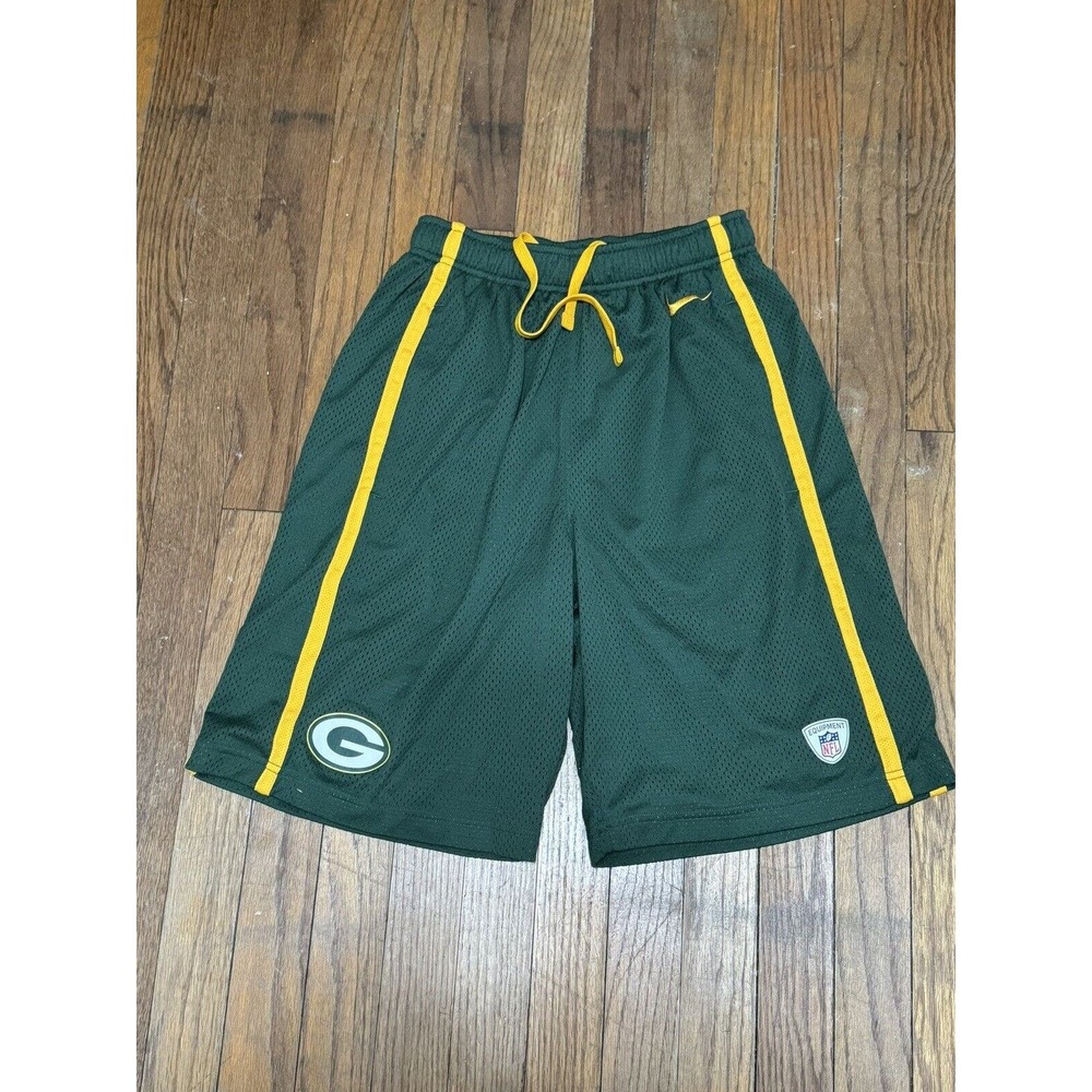 Nike Green Bay Packers NFL Training Shorts Men’s Small S Green Football Mesh